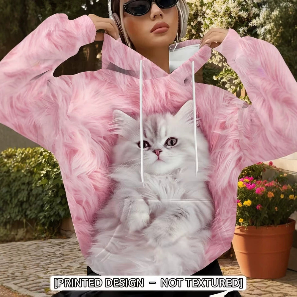 hot-selling women's hoodies, new casual loose long-sleeved hooded sweatshirts, dropshipping available