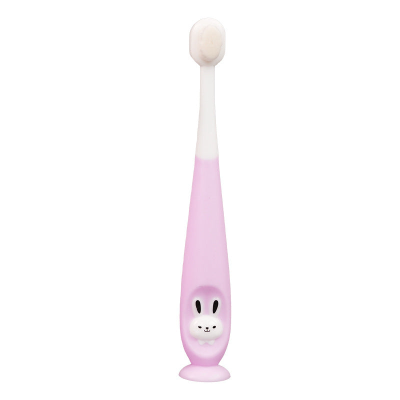 Children's toothbrush cartoon ten thousand hair toothbrush cute soft hair brush 1-12 years old baby oral cleaning toothbrush box wholesale
