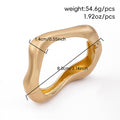 European and american cross-border e-commerce alloy jewelry ancient gold open bracelet niche alloy irregular bracelet jewelry wholesale