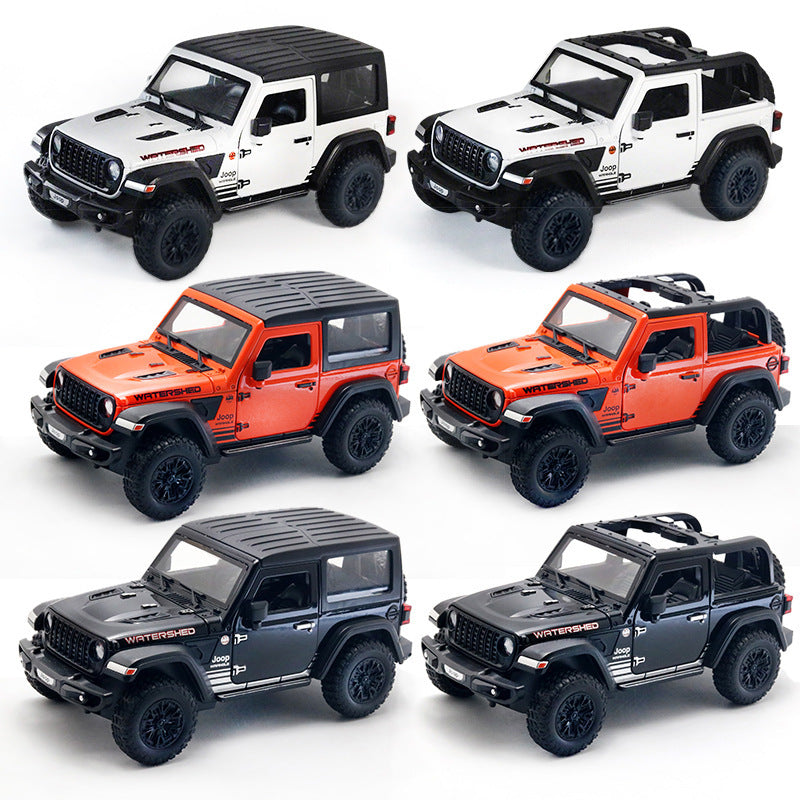 Large jeep wrangler alloy artificial 1:24 model bugatti lambo car kids toy men's gift ornaments