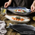 Fish plate ceramic steamed fish plate creative fish plate for home chopped pepper fish head special new arrival large fish plate wholesale