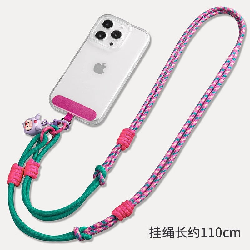 Multifunctional adjustable phone lanyard - crossbody, backpack, portable nylon long strap - neck hanging, personalized braided lanyard, anti-loss
