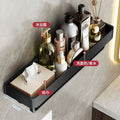 Bathroom shelf wall-mounted organizer, wall-mounted storage rack, vanity counter toilet punch-free towel rack