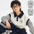 Boys' cool & edgy polo shirt set -  korean style spring/autumn new collection - trendy & stylish two-piece outfit for kids & babies - streetwear brand