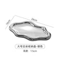 Large cloud plate silver