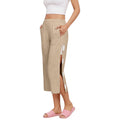 cross-border women's post-fracture recovery care pants - easy on/off, fully opened sides, 7/8 length leggings