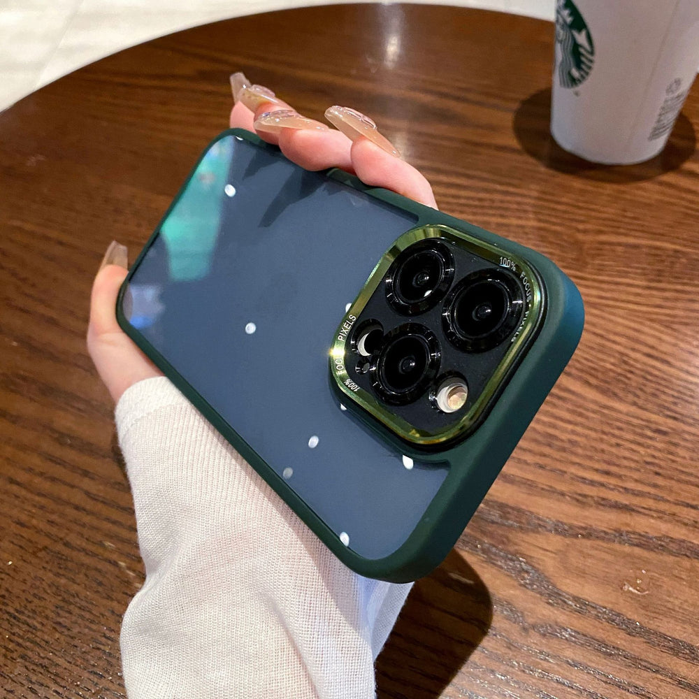 Golden shield compatible iphone 17 metal lens phone case, hardware eye protection, apple 16 full coverage drop-proof protective shell with magnetic attachment