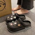 New arrivaleva clogs shoes for women summer couple outwearcute briquettes feel like stepping on shit, non-smelly feet non-slip beach sandals