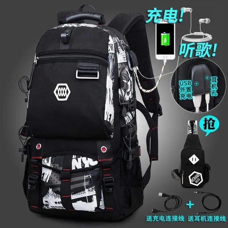 Cross-border new travel duffel bag Europe and America large-capacity outdoor backpack laptop backpack multi-function bag