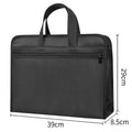 Waterproof business document briefcase canvas portfolio handbag conference printable information bag large capacity
