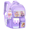 Labubu backpack - new 2026 model for elementary school students (grades 1-6). lightweight, spine-protecting, and load-reducing design for boys and girls