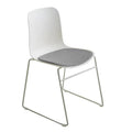 Conference training chair - nordic style, armless, modern minimalist design for office, reception, negotiation, and training