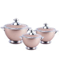 cross-border crown cup thermal insulation box 3-piece set 1.2l, 1.8l, 3.2l food warmer
