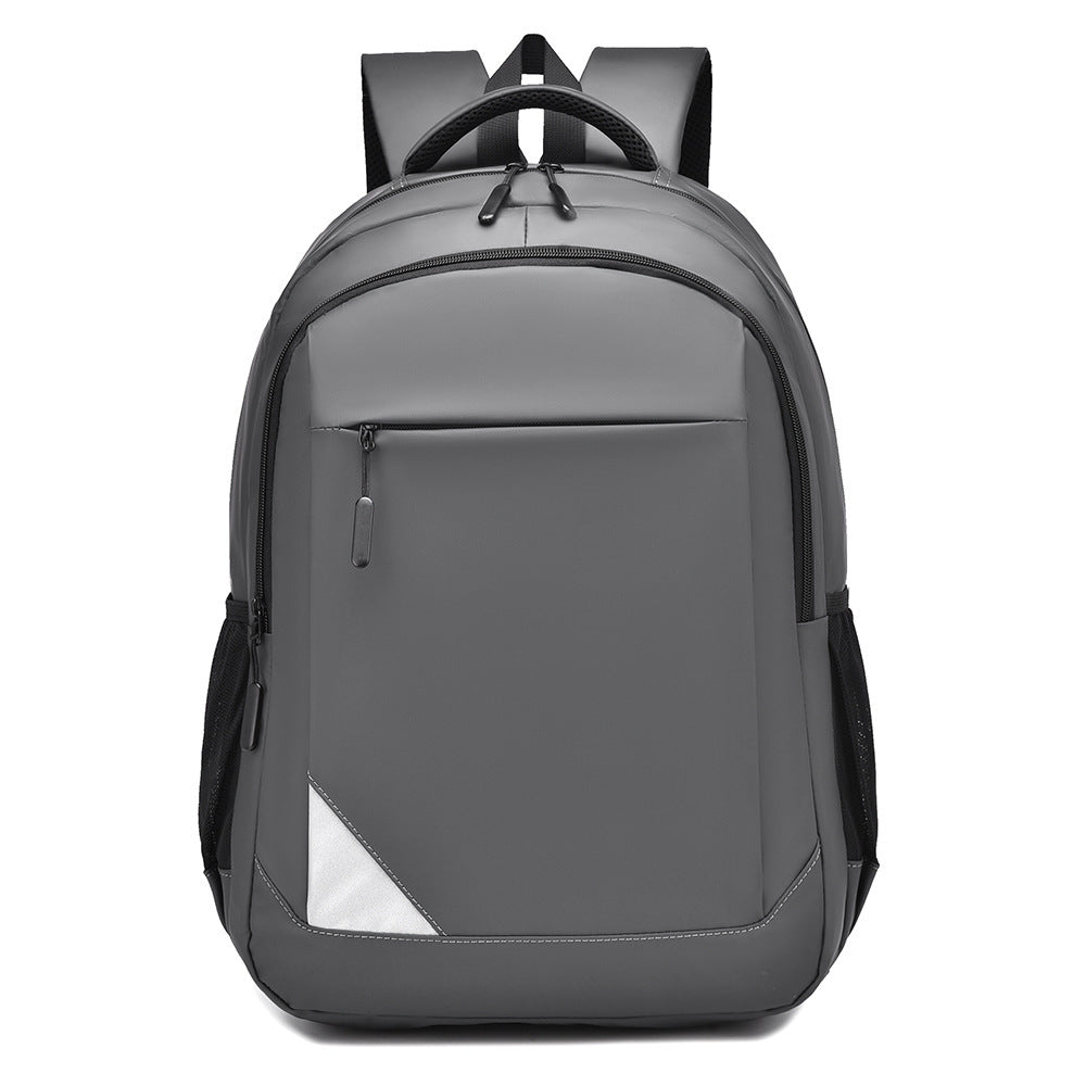 New backpack, high-end business backpack, men's large-capacity leather film commuting computer bag, travel outdoor wholesale