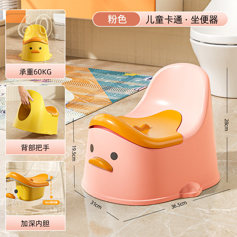 Kids potty training toilet - easy-to-assemble all-in-one design for baby boys and girls