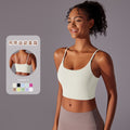 new arrival sling beautiful back sports intimates naked tight yoga bra outwear running fitness vest tops