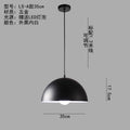 Minimalist industrial black projector light - retro creative restaurant, cafe, bubble tea shop, hot pot restaurant - unique pot lid pendant lamp