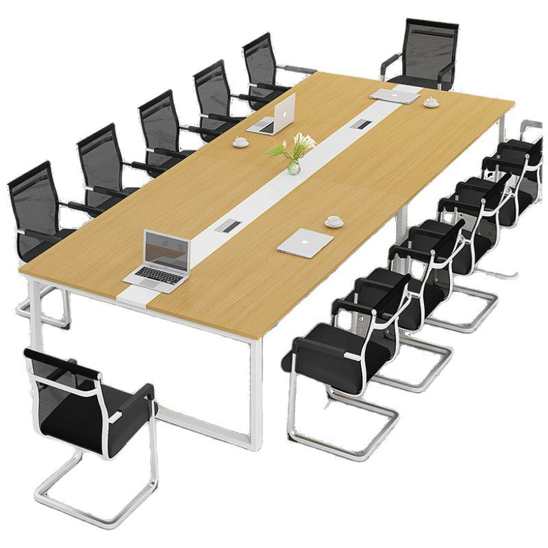 Saint li office desk combination conference table - minimalist modern rectangular table for negotiation, training, and workstation use
