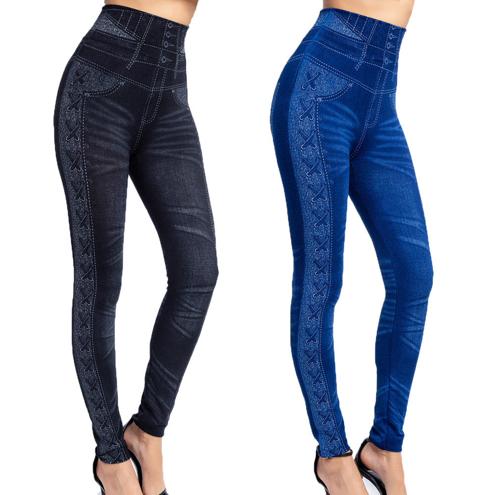 Women's leggings yoga pants skinny jeans tummy control butt lifting high waist yoga gym workout running pants