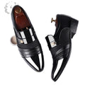 Special big sale clearance pick up the leaky broken code men's leather shoes summer breathable sandals men's soft leather non-slip hole shoes trendy
