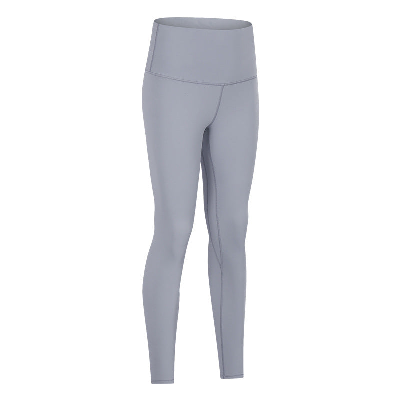 Dianqian new arrival high waist nude yoga pants for women silmslimming look training fitness sports nine-point pants s2082