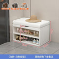 Entrance shoe changing stool, household shoe cabinet with seat, three-layer all-in-one flip-top storage shoe rack