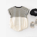 Summer baby rompers - lightweight cotton short-sleeve onesies for infants and toddlers - summer outfits, crawling suits, and outdoor wear for baby boys and girls
