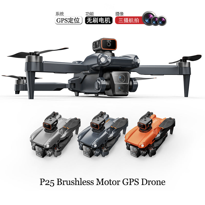 P25 brushless drone gps auto return obstacle avoidance quadcopter hd aerial photography long endurance remote control aircraft