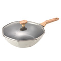 Personalized oem aluminum alloy octagonal cooking pot mafan shi for home pan induction cooker gas stove neutral non-stick pan