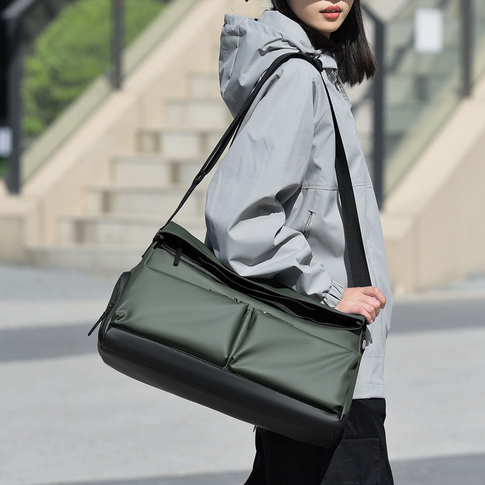 New fashionable men's and women's same niche travel bag short-distance portable large-capacity fitness bag dry and wet separation shoe compartment