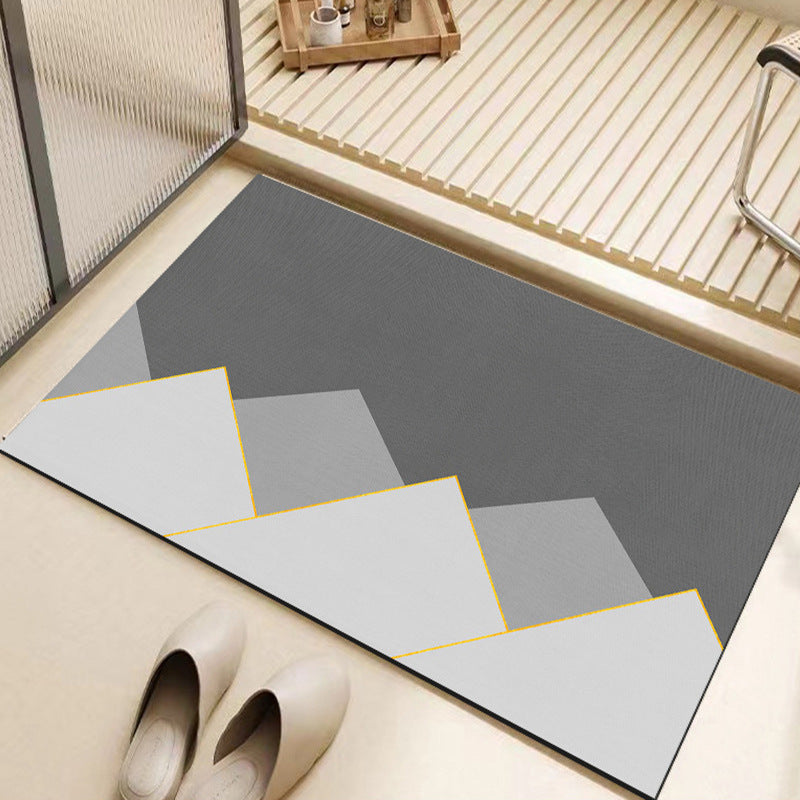 Soft diatom mud bathroom floor mat, absorbent mat, bathroom foot mat, toilet, bathroom door, non-slip quick-drying carpet