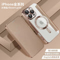 Suitable for apple 16promax mobile phone case electroplated gold shield magnetic leather case iphone17 flip full cover protective case