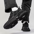 2025 new summer breathable men's shoes height increasing samurai dad shoes chunky sole mesh casual sports trendy sneakers
