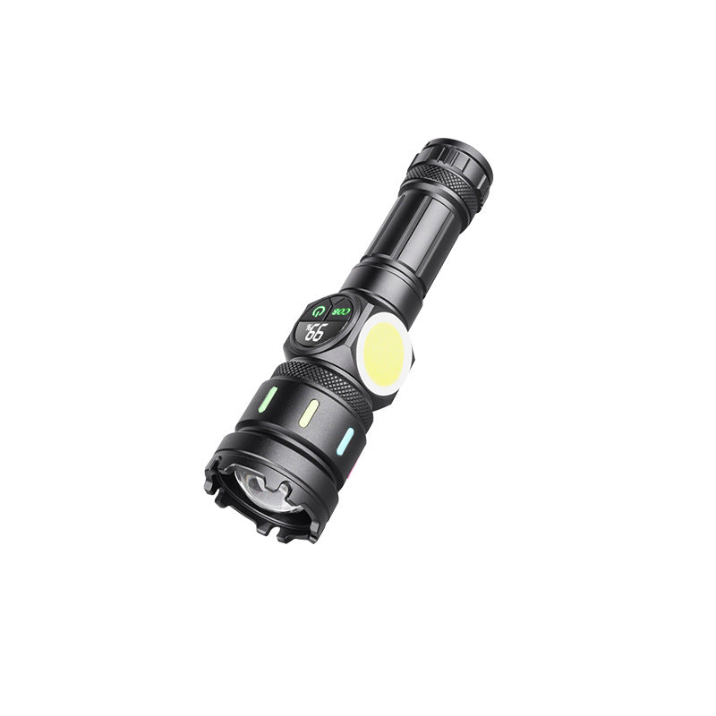 Highlight Concentration Strong Battery Life Flashlight Rechargeable COB Side Light Flashlight Night Long-lasting Light Flashlight