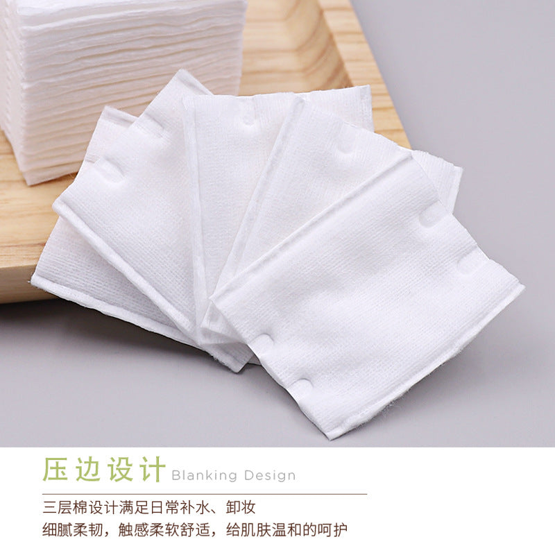 Keqi disposable makeup cotton pads, dual-action cotton pads, 120 count, thick dual-action makeup remover pads for face
