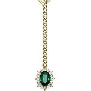 ins style niche design retro gold necklace heart ruby pendant stacked cuban chain necklace