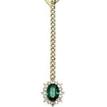 ins style niche design retro gold necklace heart ruby pendant stacked cuban chain necklace