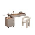 new master bedroom vanity table - solid wood, light luxury, high-end feel, chest of drawers integrated makeup vanity, bedroom makeup table