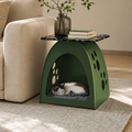 Simple and modern cat nest coffee table living room bedroom iron rock slab all-in-one pet shared storage new arrival side table
