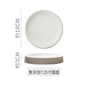 Stylish high-looking clay western food snack round plate restaurant hotel for home pastry dessert plate classy plate
