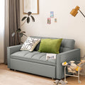 Sofa bed sofa casual dual-purpose foldable foldable cream fabric sofa multi-functional small apartment living room double
