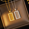 [titanium steel] hot-selling full diamond abacus necklace for women, high-end niche design pendant, copper inlaid zirconium sweater chain wholesale