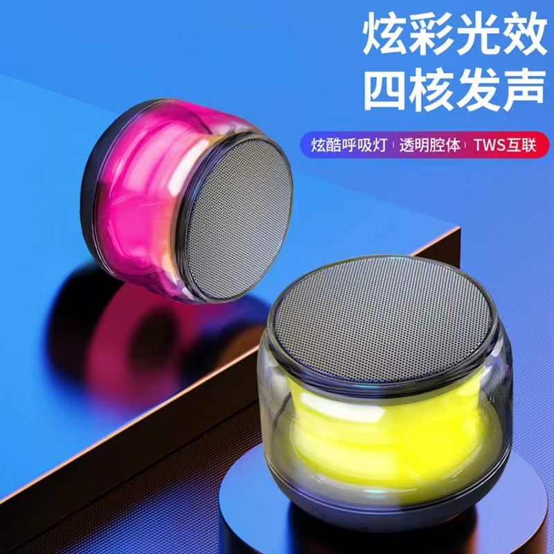 direct supply from manufacturers s100 colorful light bluetooth small speaker with shocking sound quality desktop convenient speaker