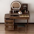 new chinoiserie modern dressing table bedroom casual makeup table with light storage cabinet all-in-one new makeup cabinet