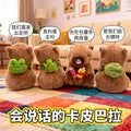 Tiktok viral talking capybara plush toy - singing, dancing, recordable capybara doll - perfect gift for her