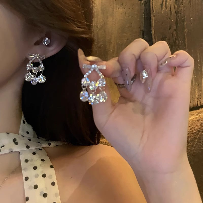 Ins pearl earrings for women niche styleaccessible luxuryeasiest for match earrings pendant classyretroelegant earrings 925 silver needle wholesale