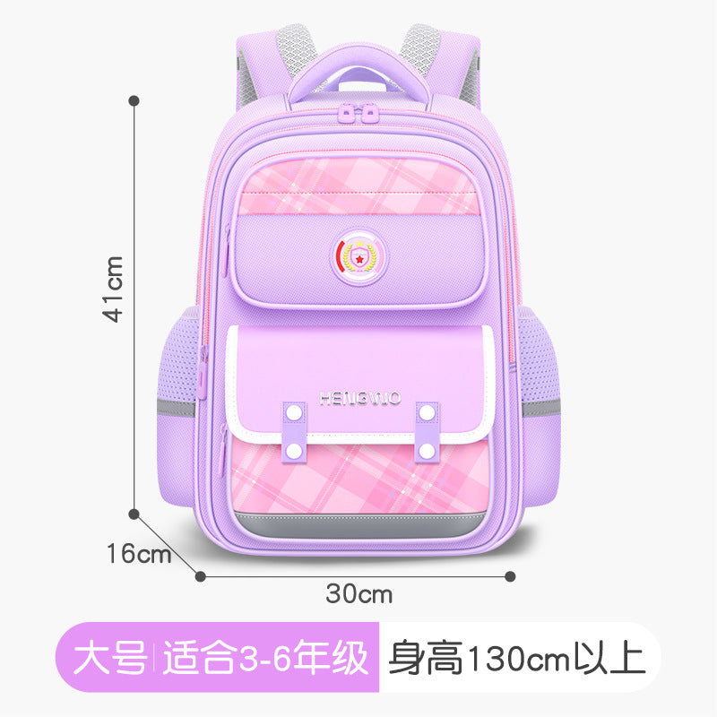Factory direct hengwo new school backpacks, grades 3-6, double shoulder straps, back pain relief, large capacity elementary school backpack