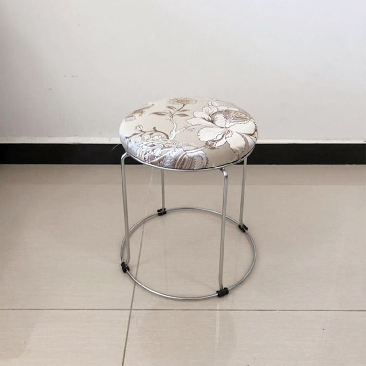 Soft stool, durable shoe changing stool, casual stool, for home bench, solid wood surface low stool, round stool, thickened steel stool