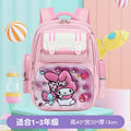 2024 cross-border school backpack for grades 3-6: large capacity, cartoon design, stylish, lightweight backpack with compartment
