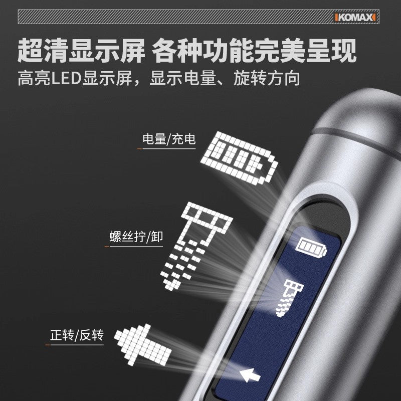 Rechargeable electric screwdriver - cordless, compact, mini, multi-function, automatic screwdriver tool set for home use